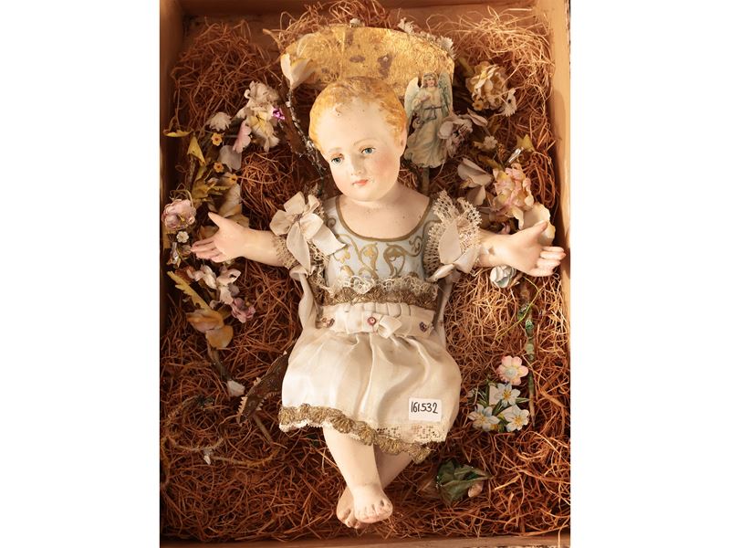 Gesù Bambino per Presepe in Biscuit