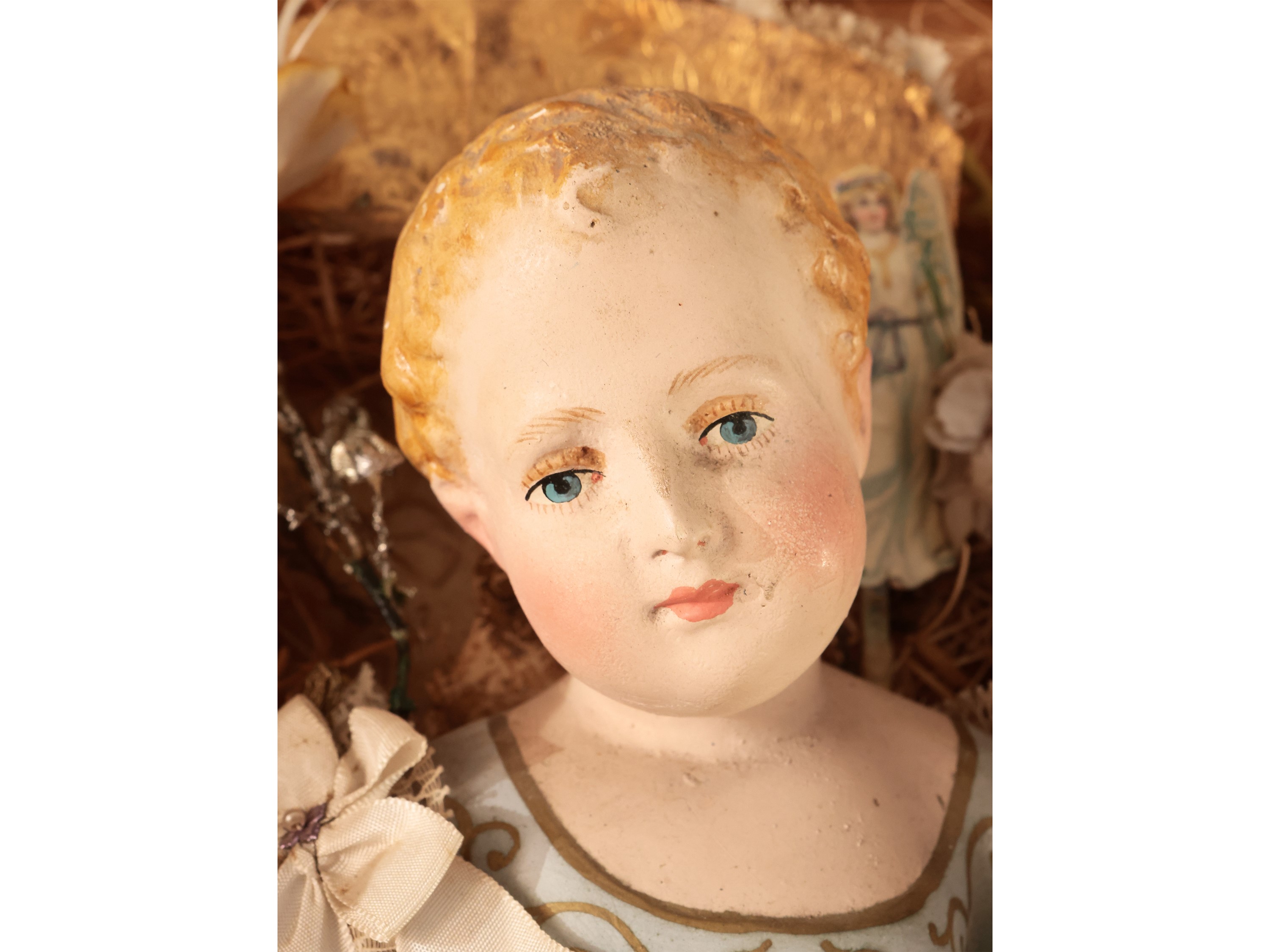 Gesù Bambino per Presepe in Biscuit