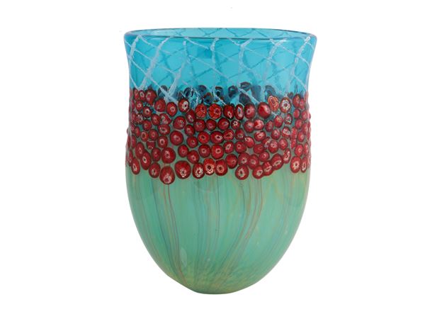 Vaso in vetro incamiciato