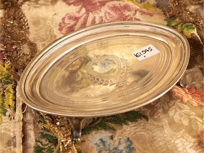Piccolo Salver per 'carte da Visite' in Argento