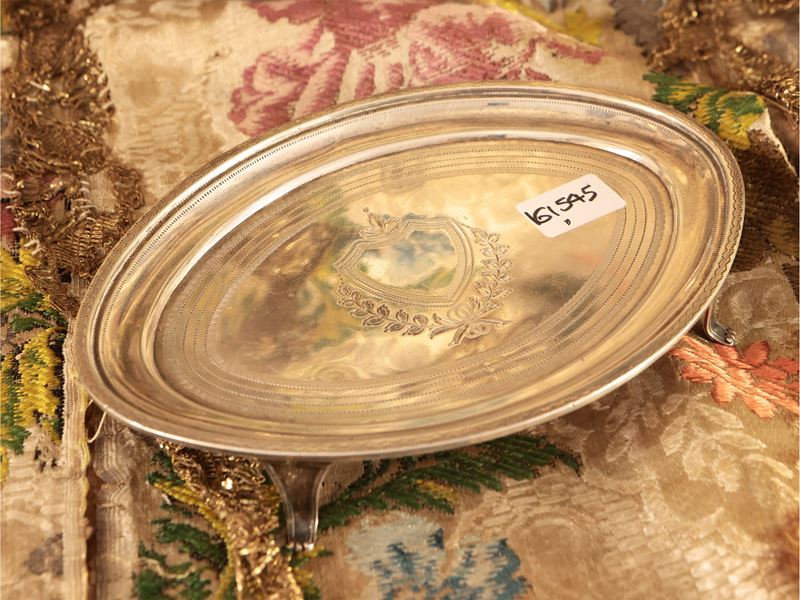 Piccolo Salver per 'carte da Visite' in Argento