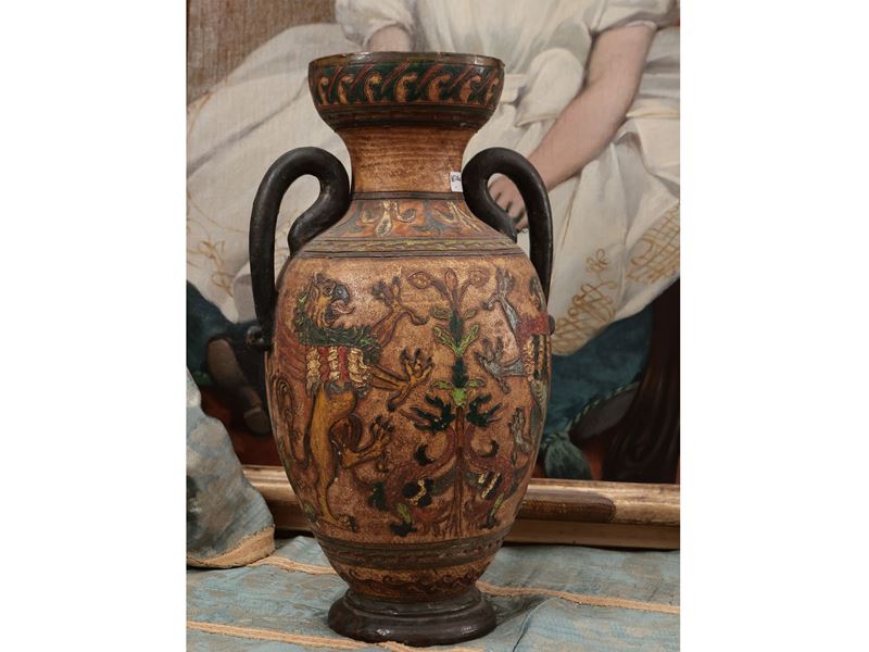 Vaso Ad Anfora in Terracotta di Montopoli