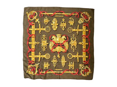 Hermès, Foulard in Seta "ferronerie" di Caty De Savigny