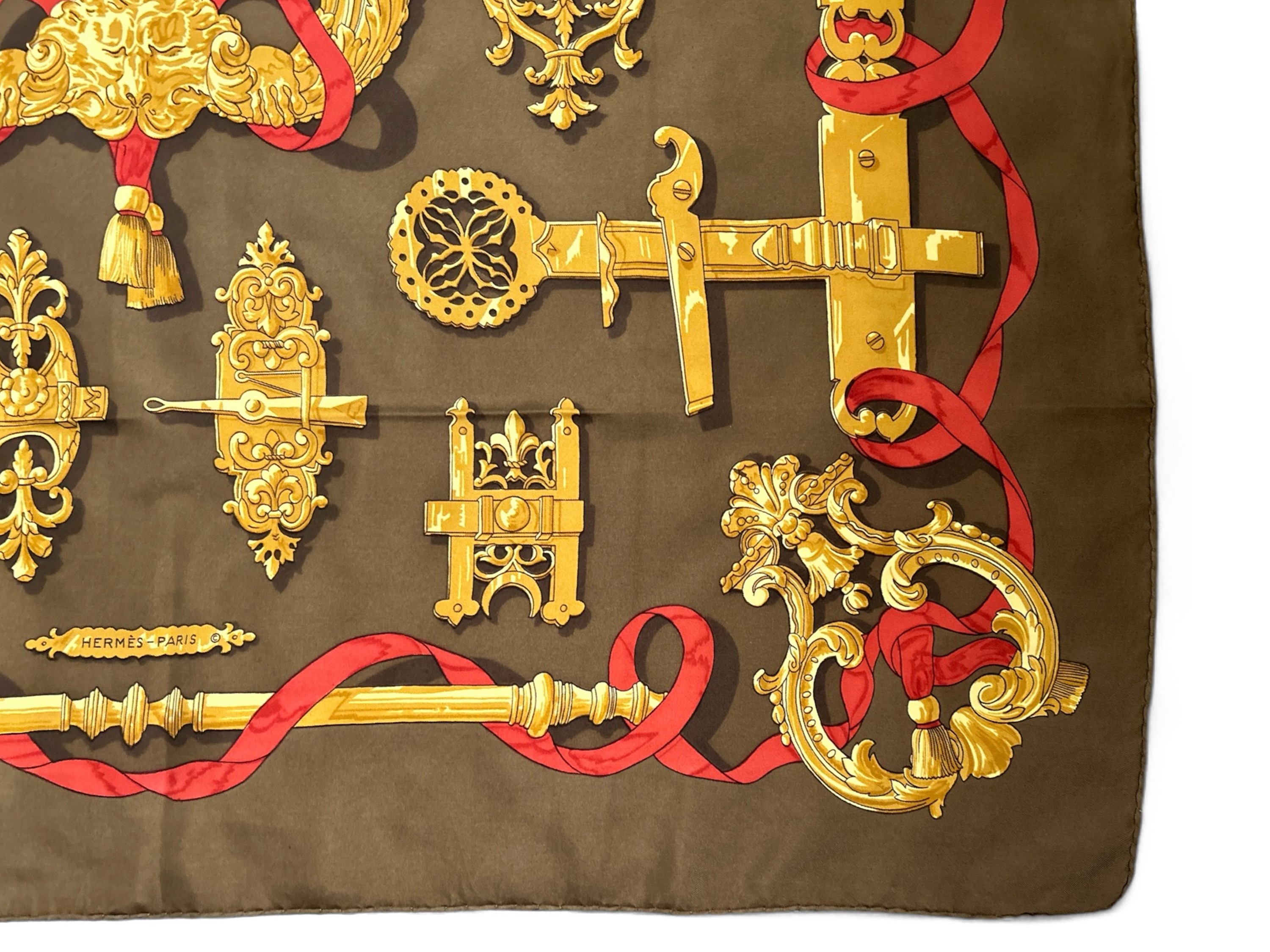 Hermès, Foulard in Seta "ferronerie" di Caty De Savigny