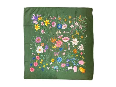 Gucci, Foulard in Seta "flora" di Vittorio Accornero