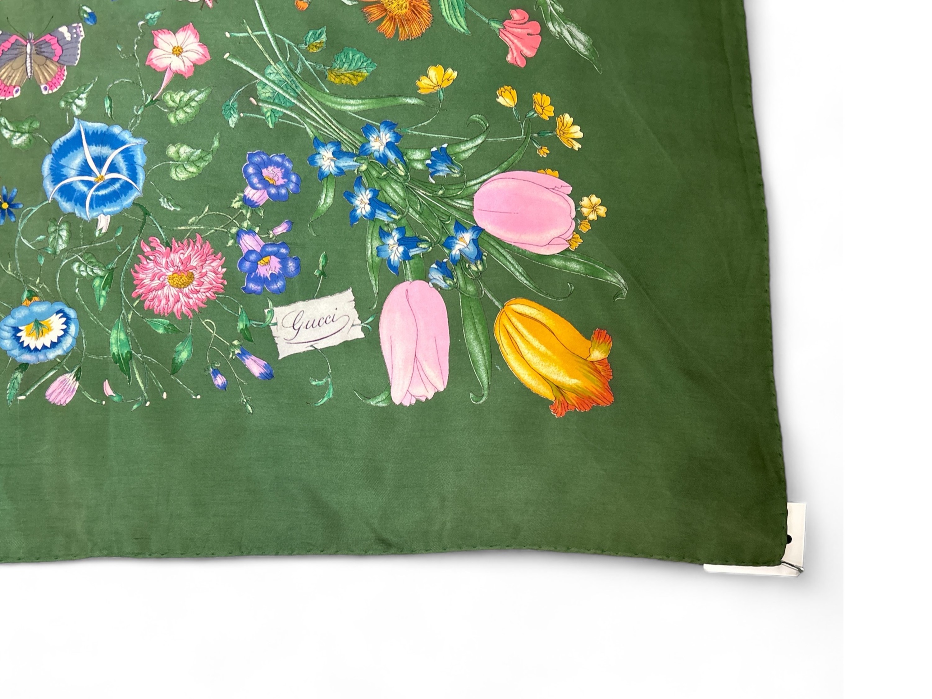Gucci, Foulard in Seta "flora" di Vittorio Accornero