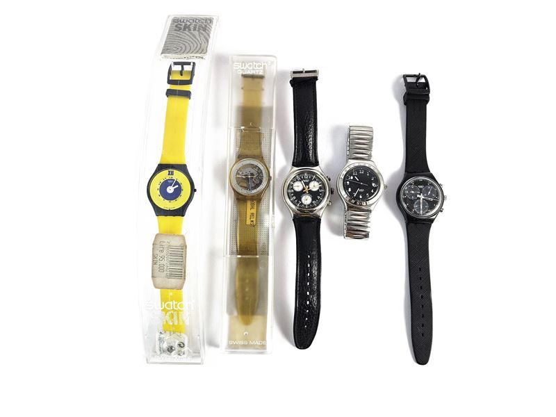 Swatch, Lotto di Cinque Orologi