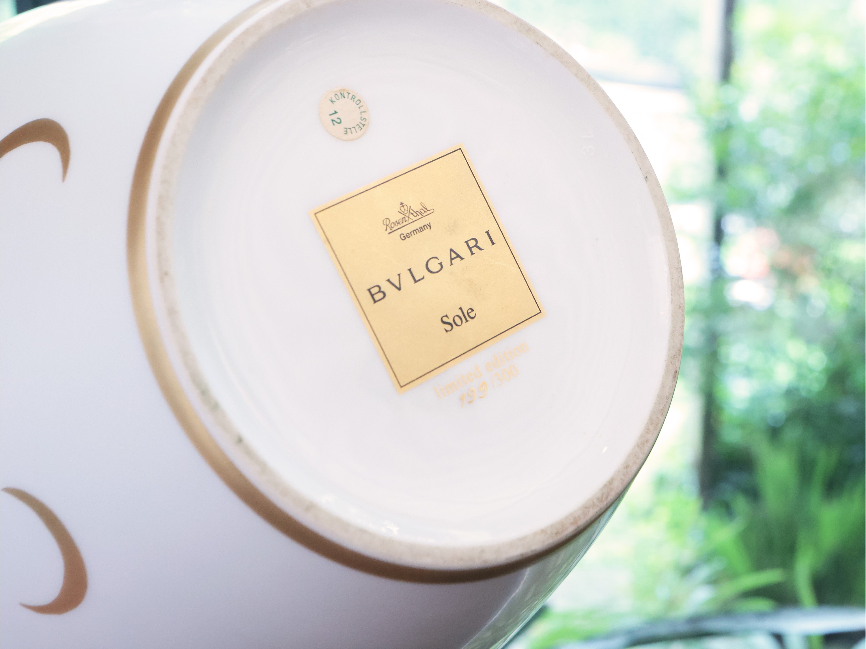 Vaso Sole in Porcellana Rosenthal per Bulgari