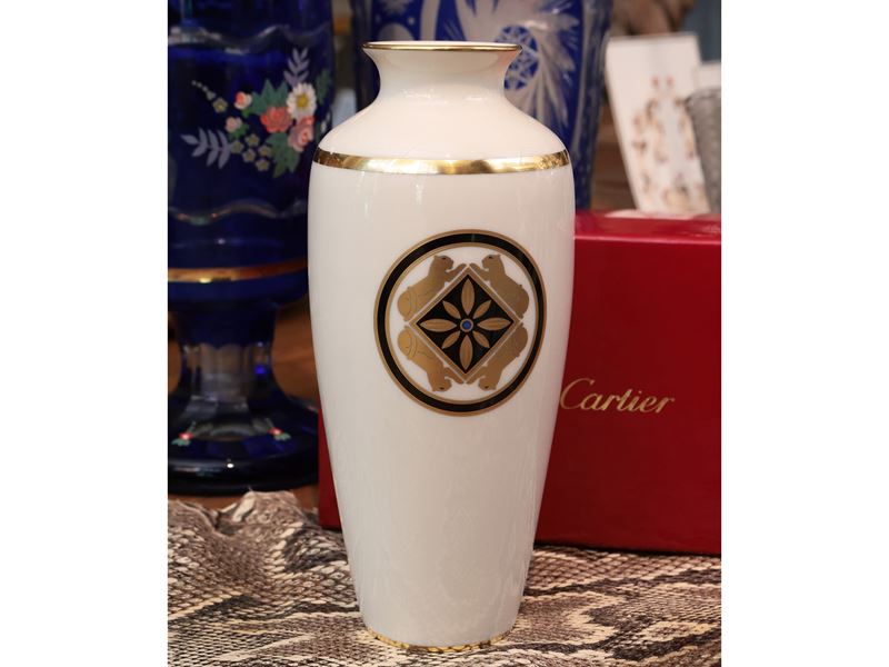 Vaso in Porcellana, la Maison De L'art Decò, Cartier 1986