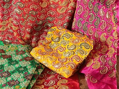 Lotto di Tessuti Laminati Multicolori