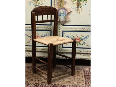 Sedia da Balia Rustica in Legno Tenero