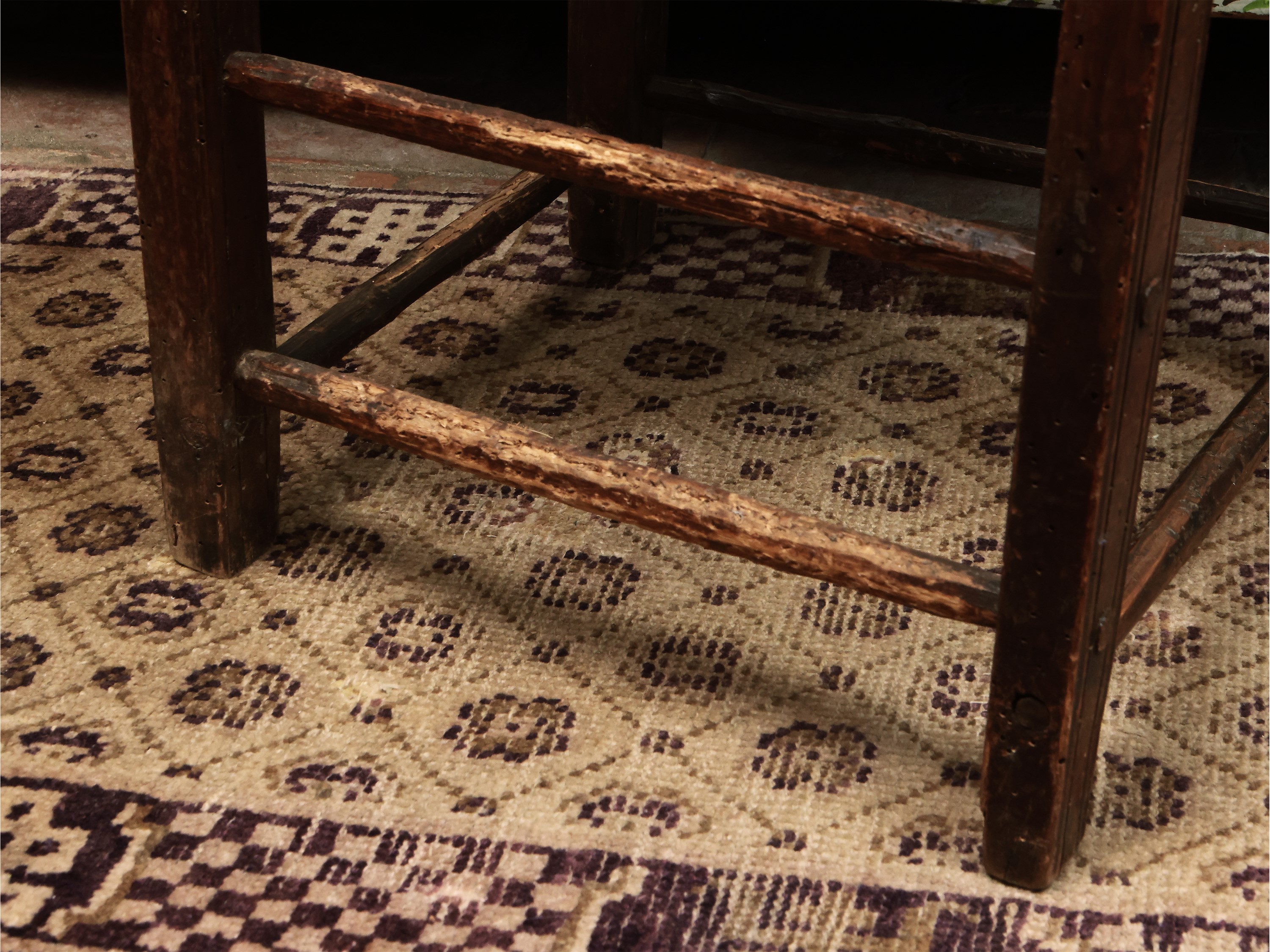 Sedia da Balia Rustica in Legno Tenero