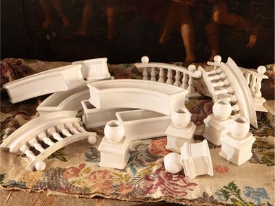 Centrotavola a Giardino in Ceramica di Bassano, le Nove
