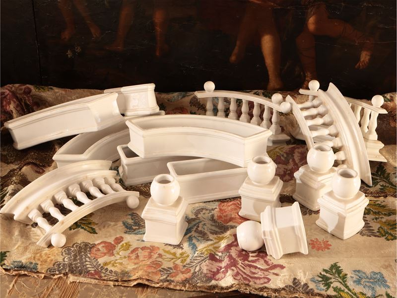 Centrotavola a Giardino in Ceramica di Bassano, le Nove