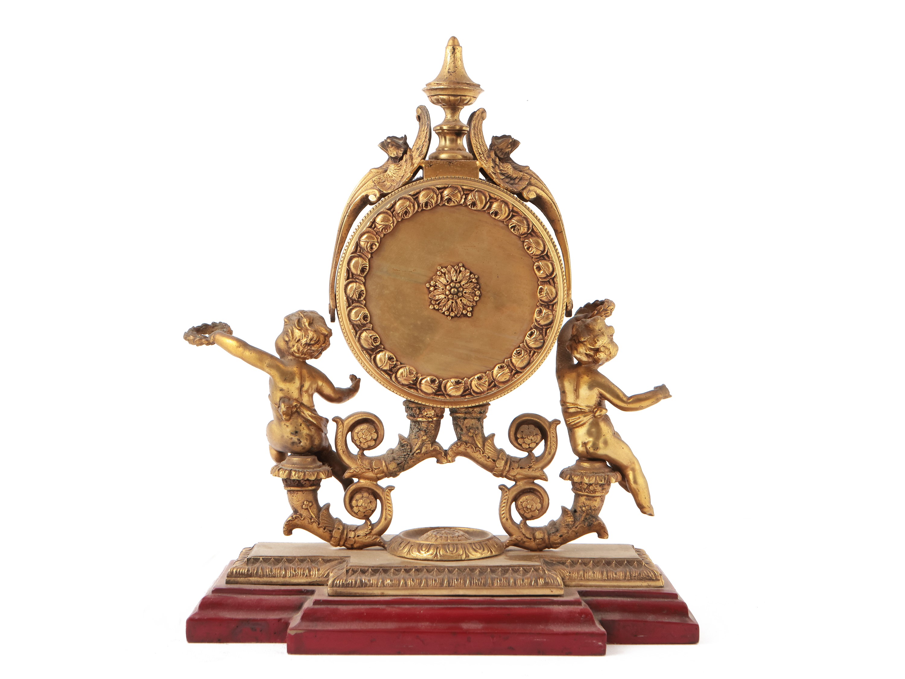 Orologio da Tavolo in Metallo Dorato
