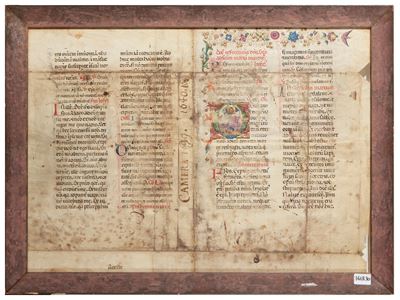 Pagina di Manoscritto Miniato