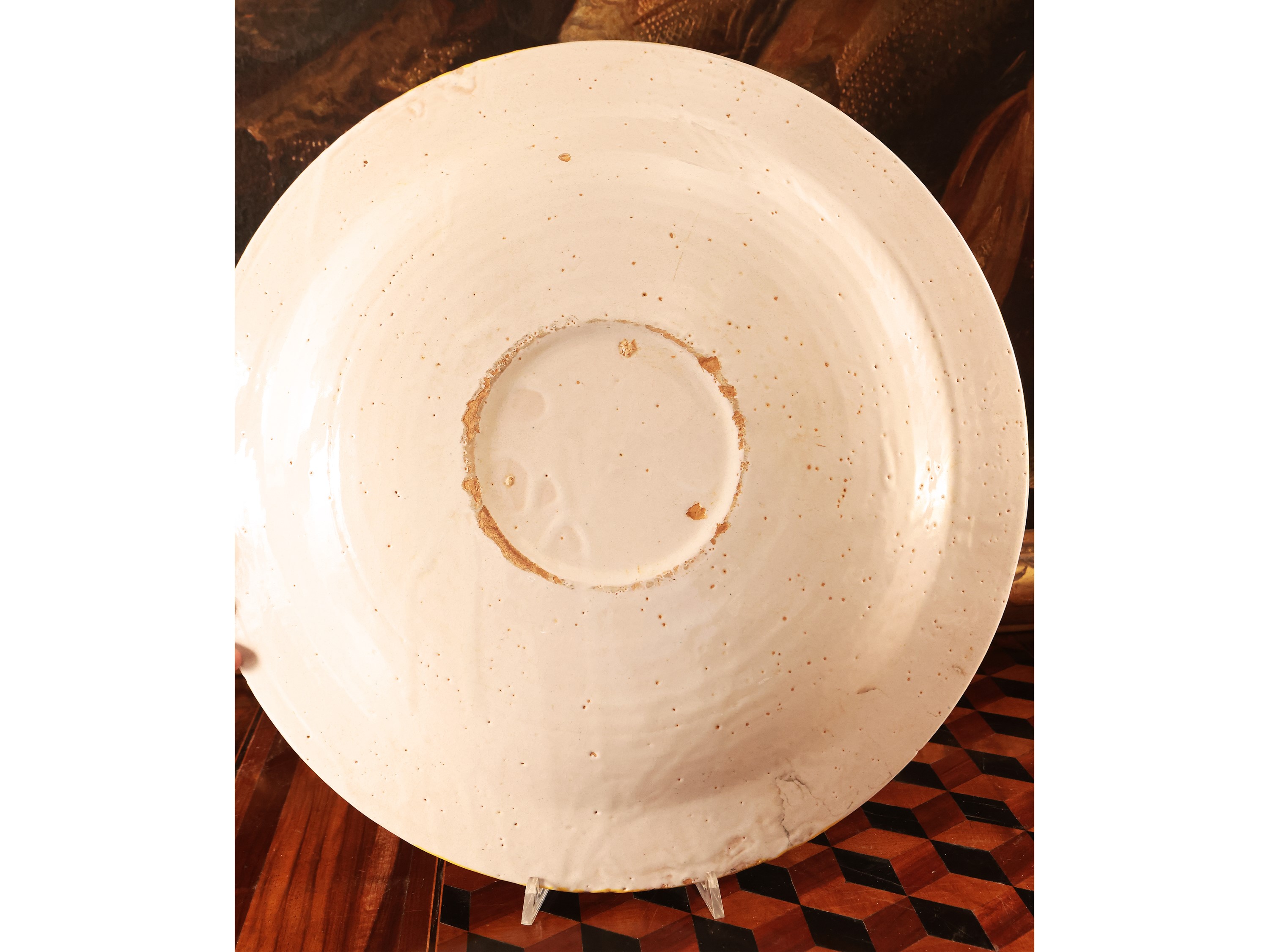 Piatto da Parata in Terracotta Smaltata