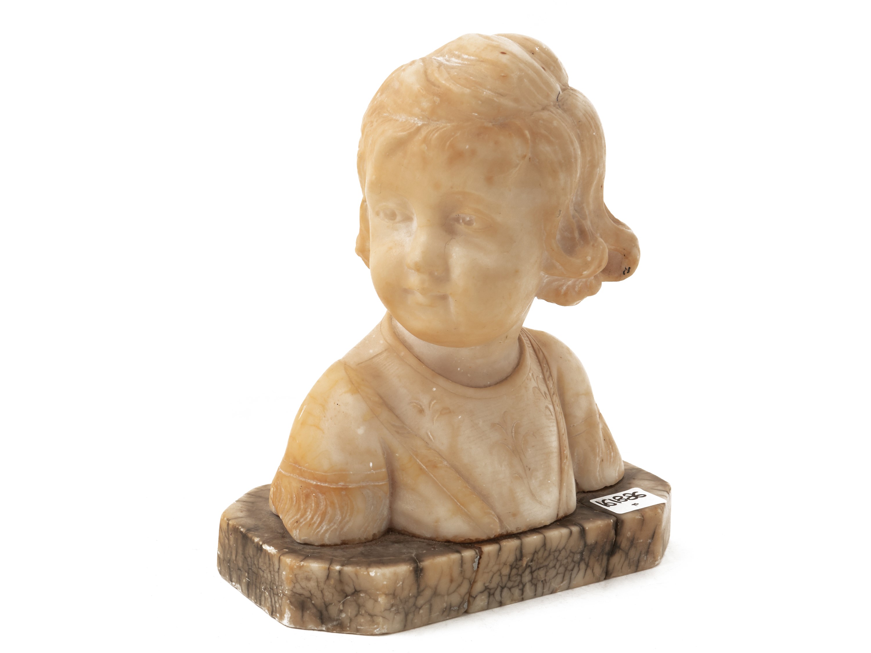Busto di Fanciullo in Alabastro