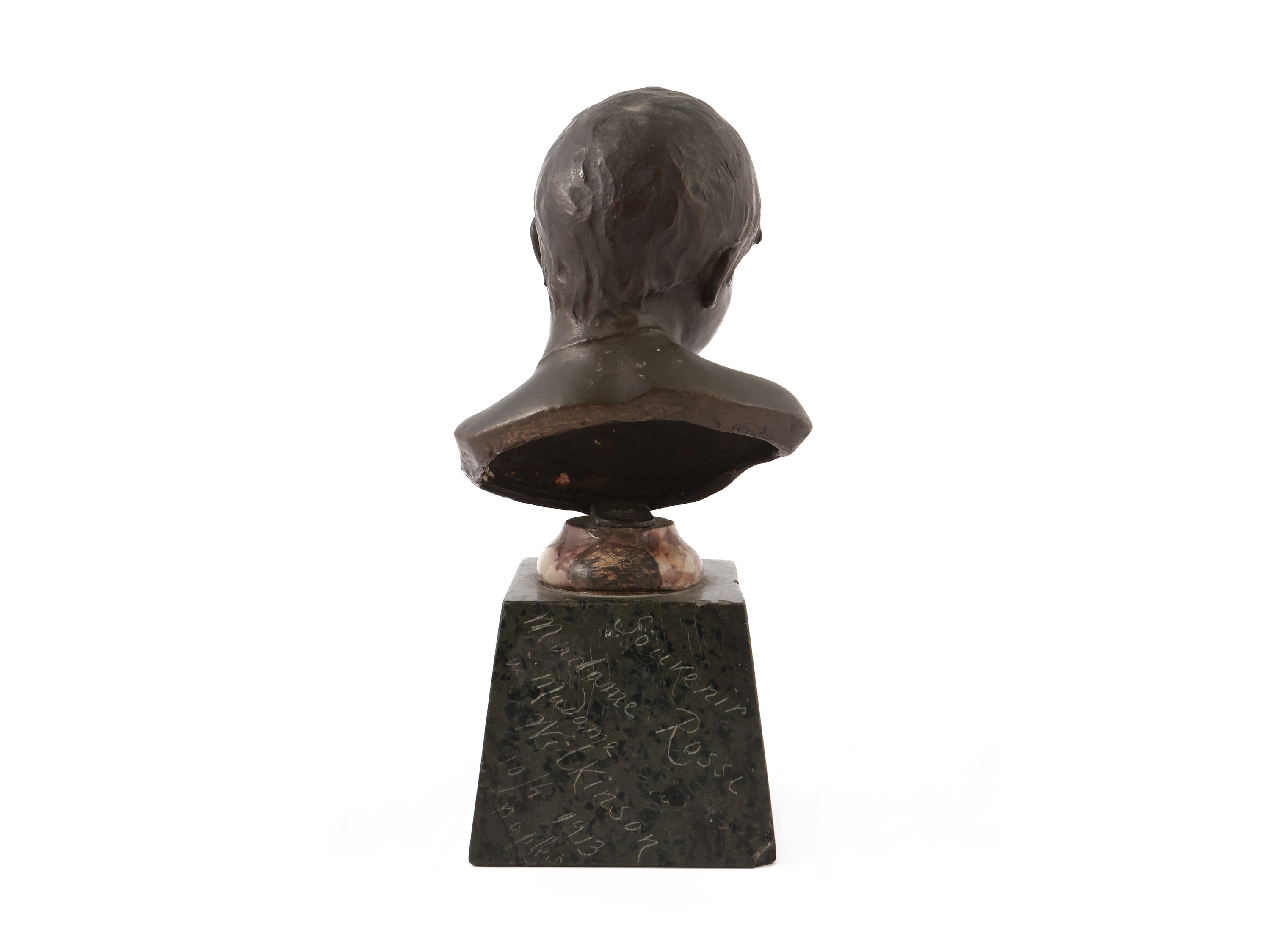 Scuola Napoletana Dell'inizio del XX Secolo - Busto di Fanciullo in Bronzo
