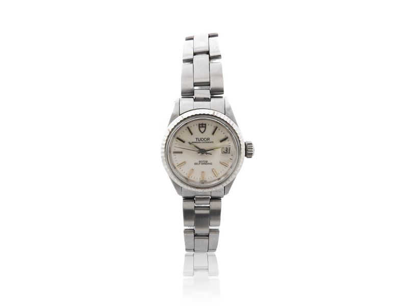 Tudor, Princess Oysterdate Orologio da Polso per Donna in Acciaio con Ghiera in Oro Bianco