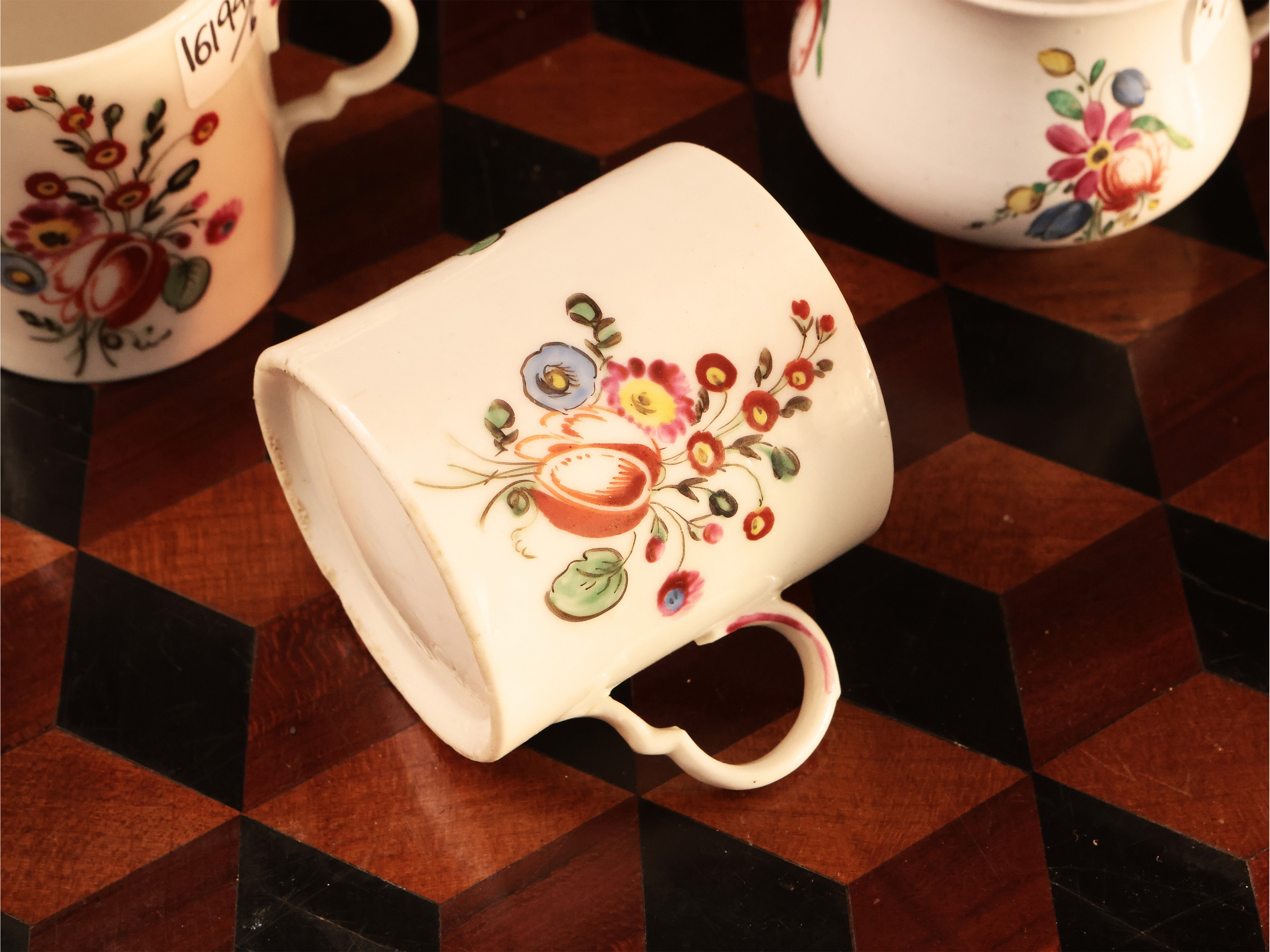 Sei Tazzine da Caffè in Porcellana, Ginori Doccia
