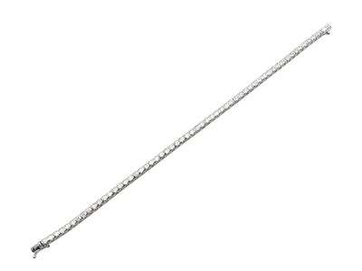 Bracciale Tennis in Oro Bianco con Diamanti