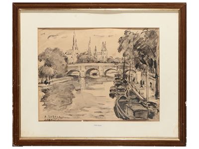 Veduta di Parigi 1953