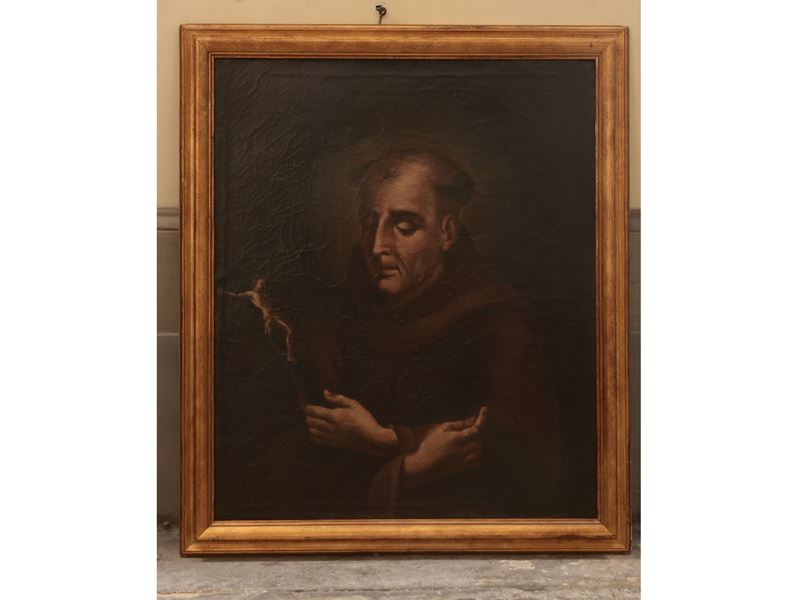 Scuola Dell'italia Settentrionale del XIX Secolo - Sant'antonio con il Crocefisso