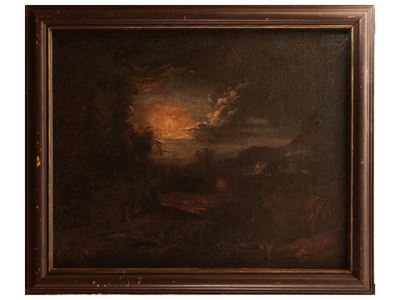 Paesaggio al Chiardiluna con Viandante