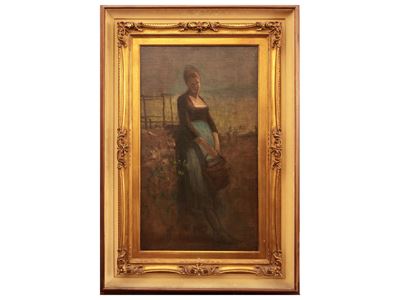Ritratto Femminile Entro Paesaggio
