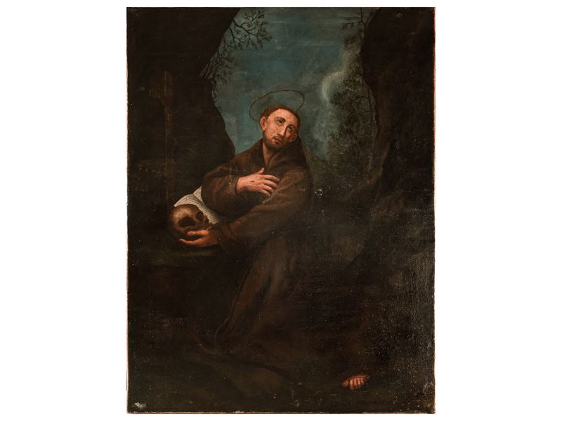 Scuola Italiana del XVIII Secolo - Da Guido Reni, San Francesco