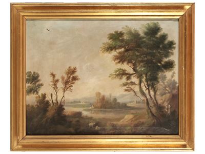 Paesaggio Fluviale con Armenti