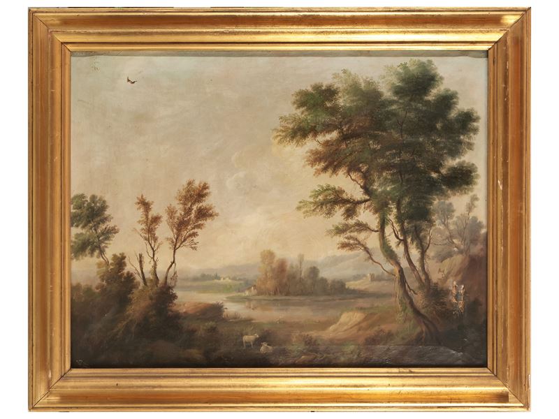 Paesaggio Fluviale con Armenti