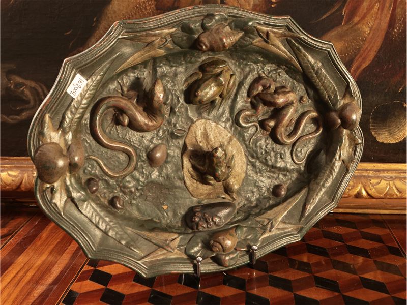 Vassoio in Terracotta Policroma