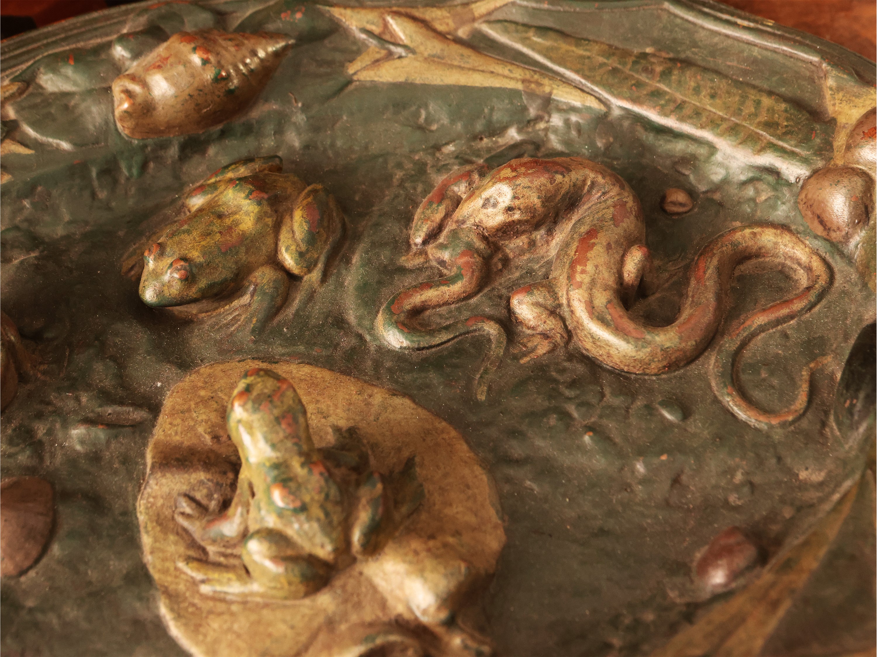 Vassoio in Terracotta Policroma