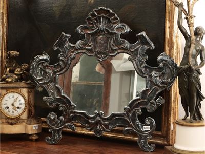Cartagloria con Cornice Rivestita in Metallo Argentato