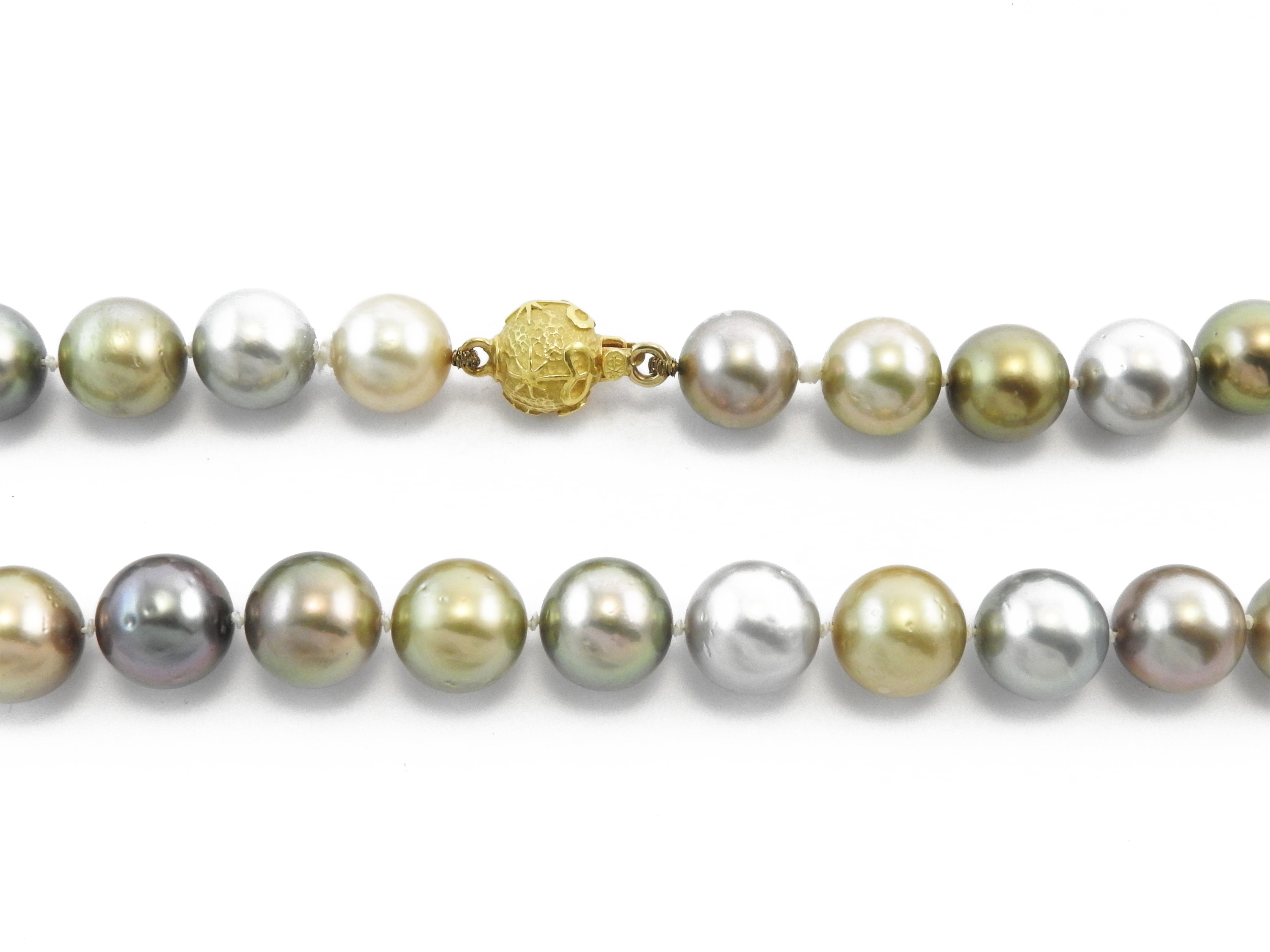 Torrini, Collana di Perle South Sea e Tahiti Fermezza in Oro Giallo