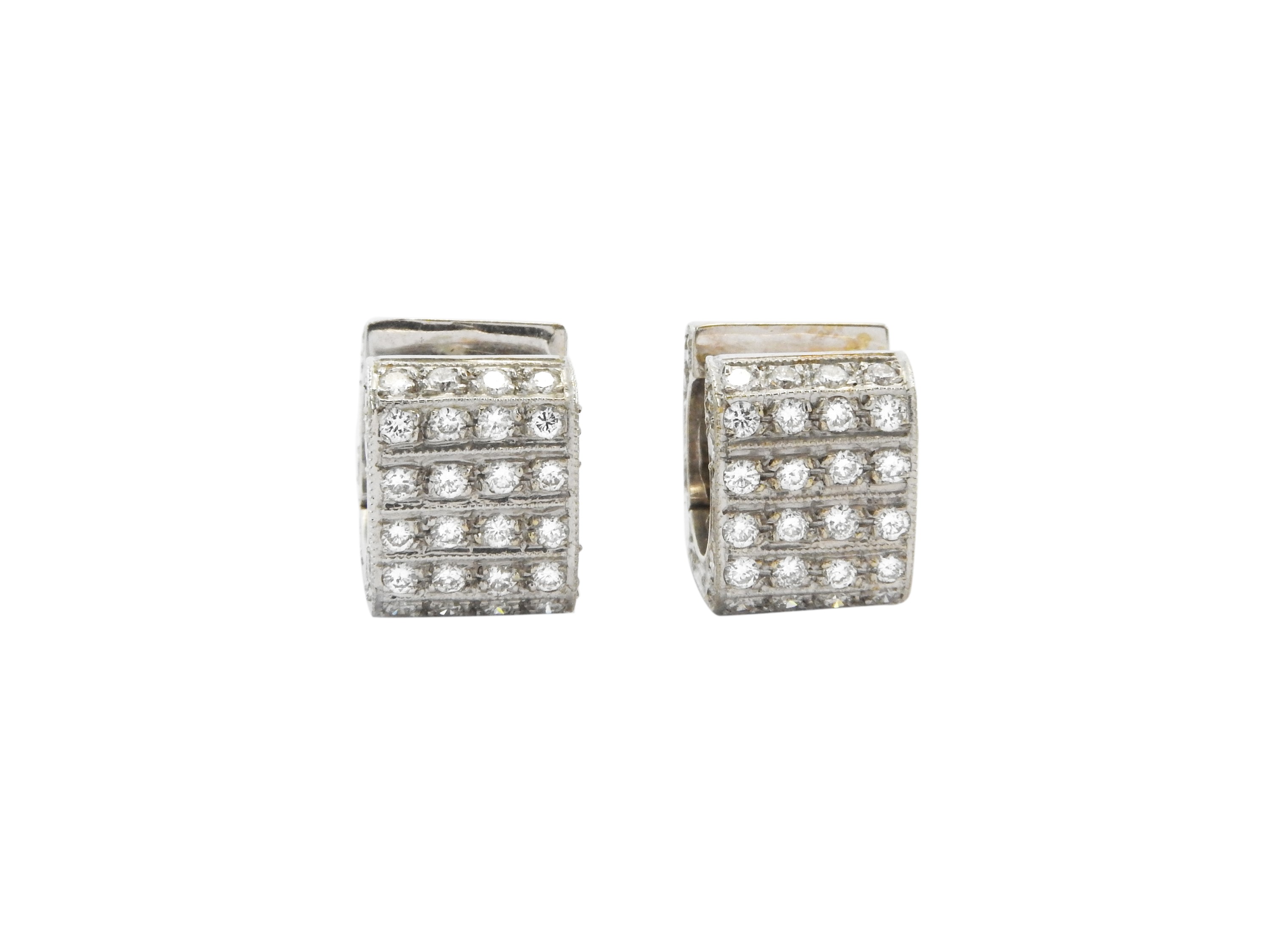 Orecchini in Oro Bianco con Diamanti