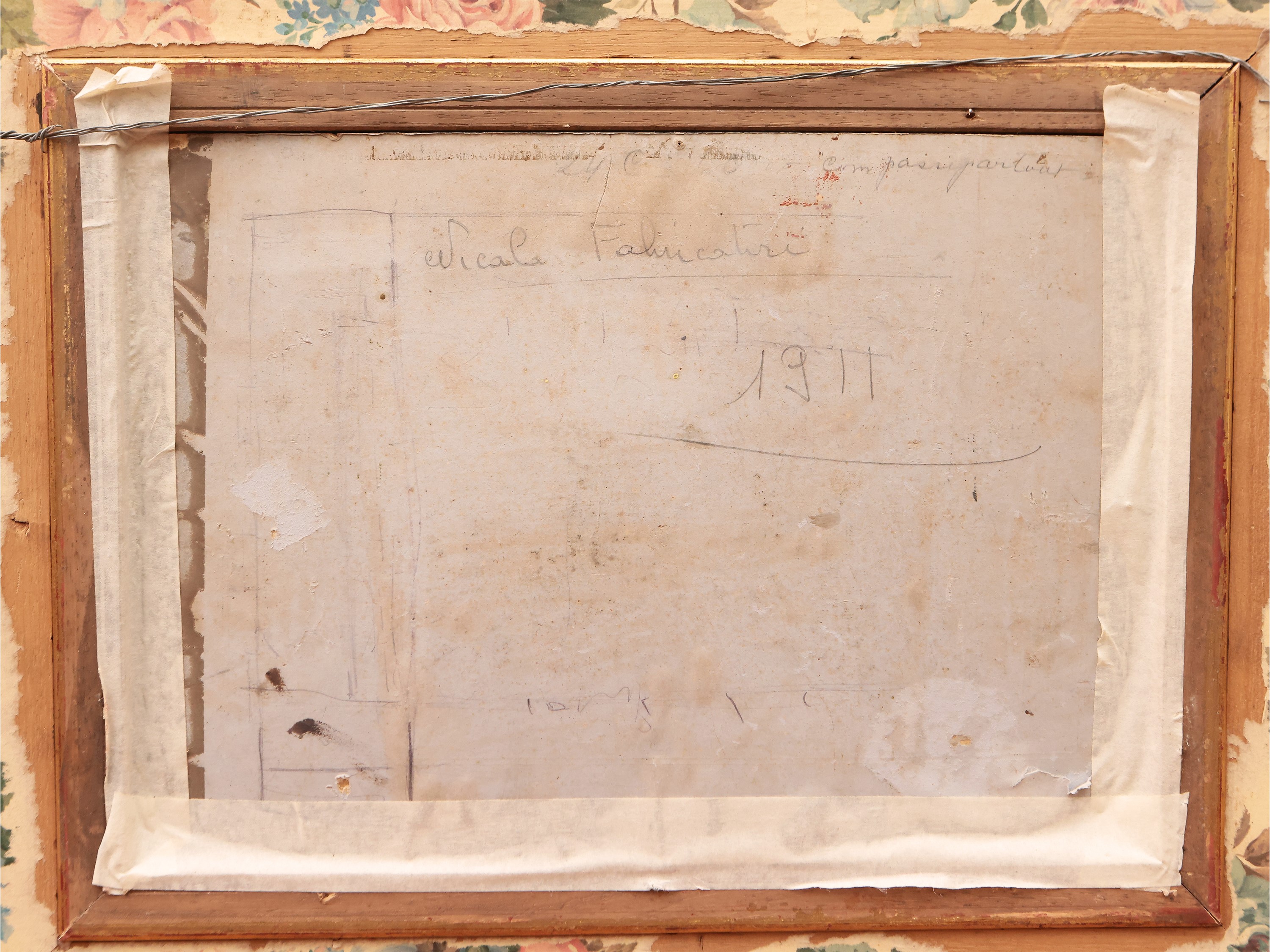 Scuola Napoletana Dell'inizio del XX Secolo - Marina con Barche All'ormeggio, 1911