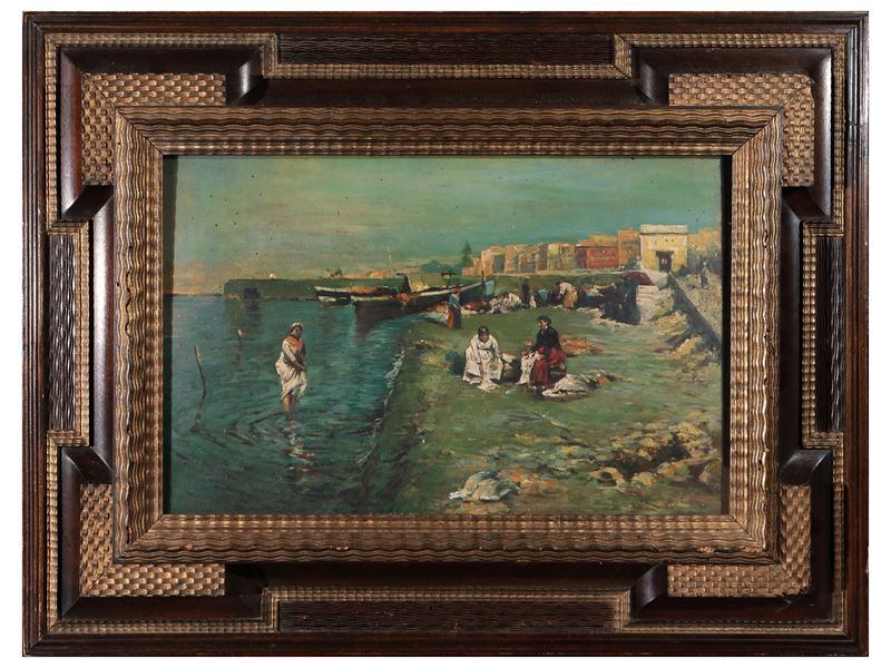 Scuola Napoletana Dell'inizio del XX Secolo - Sulla Spiaggia