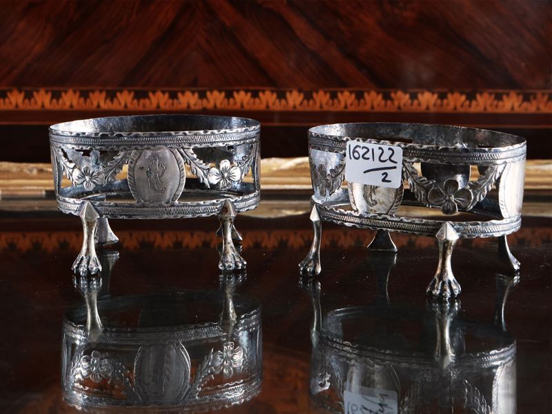 Coppia di Saliere in Argento