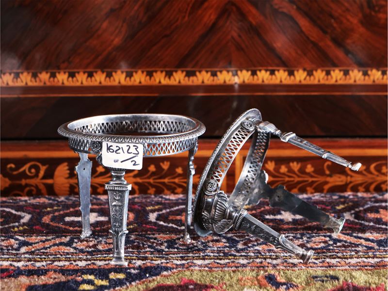 Coppia di Saliere in Argento