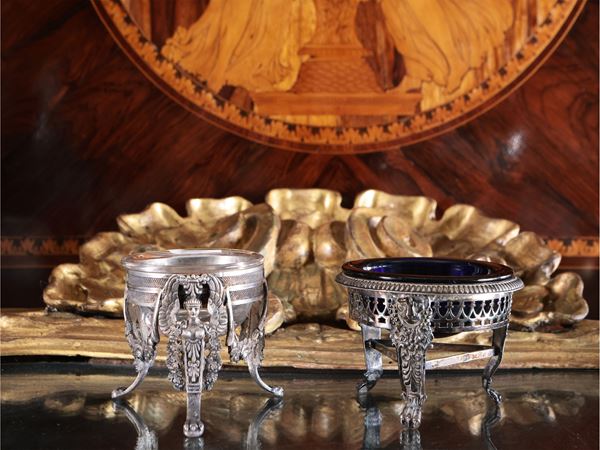 Due saliere in argento