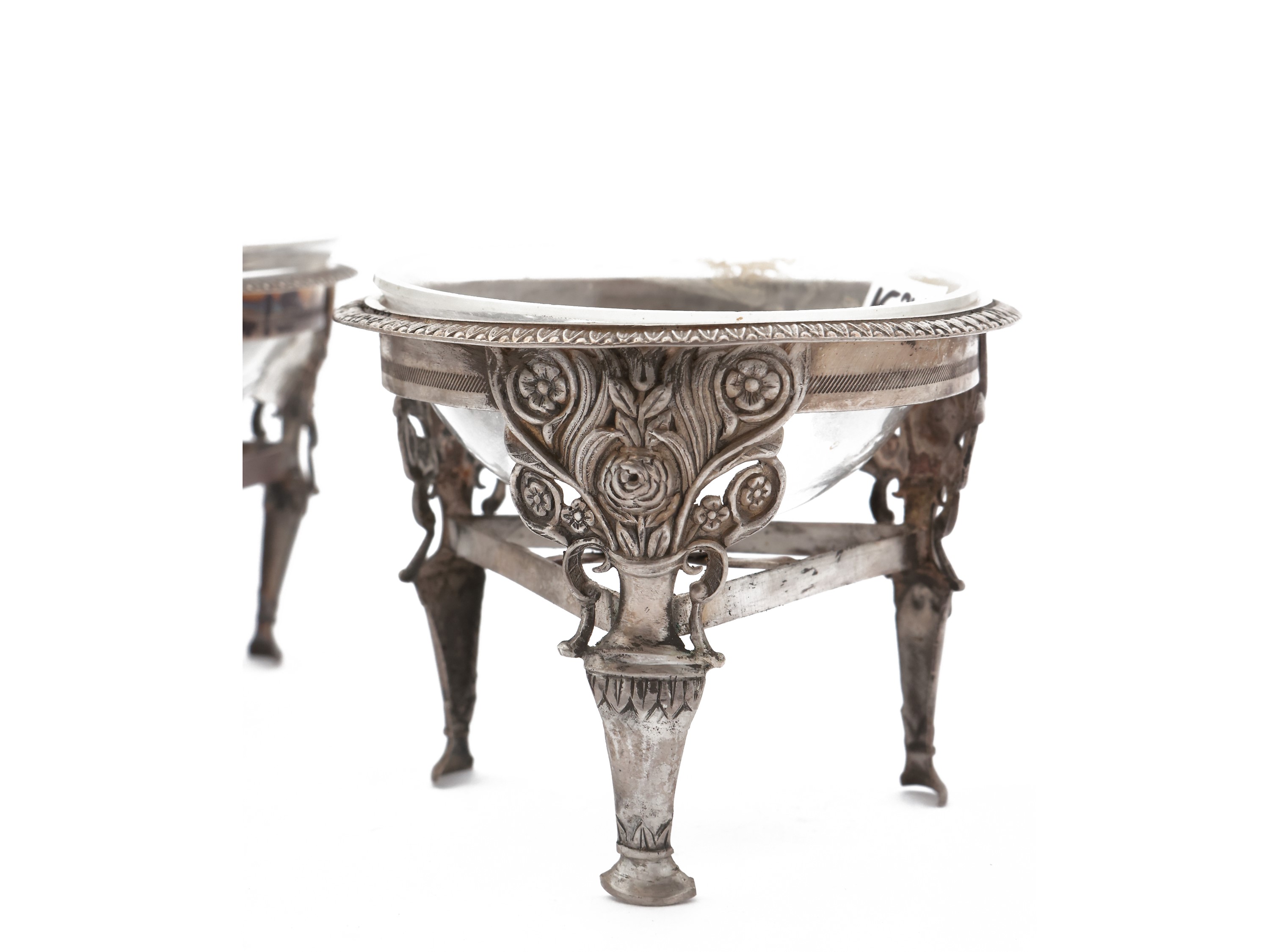 Coppia di saliere in argento