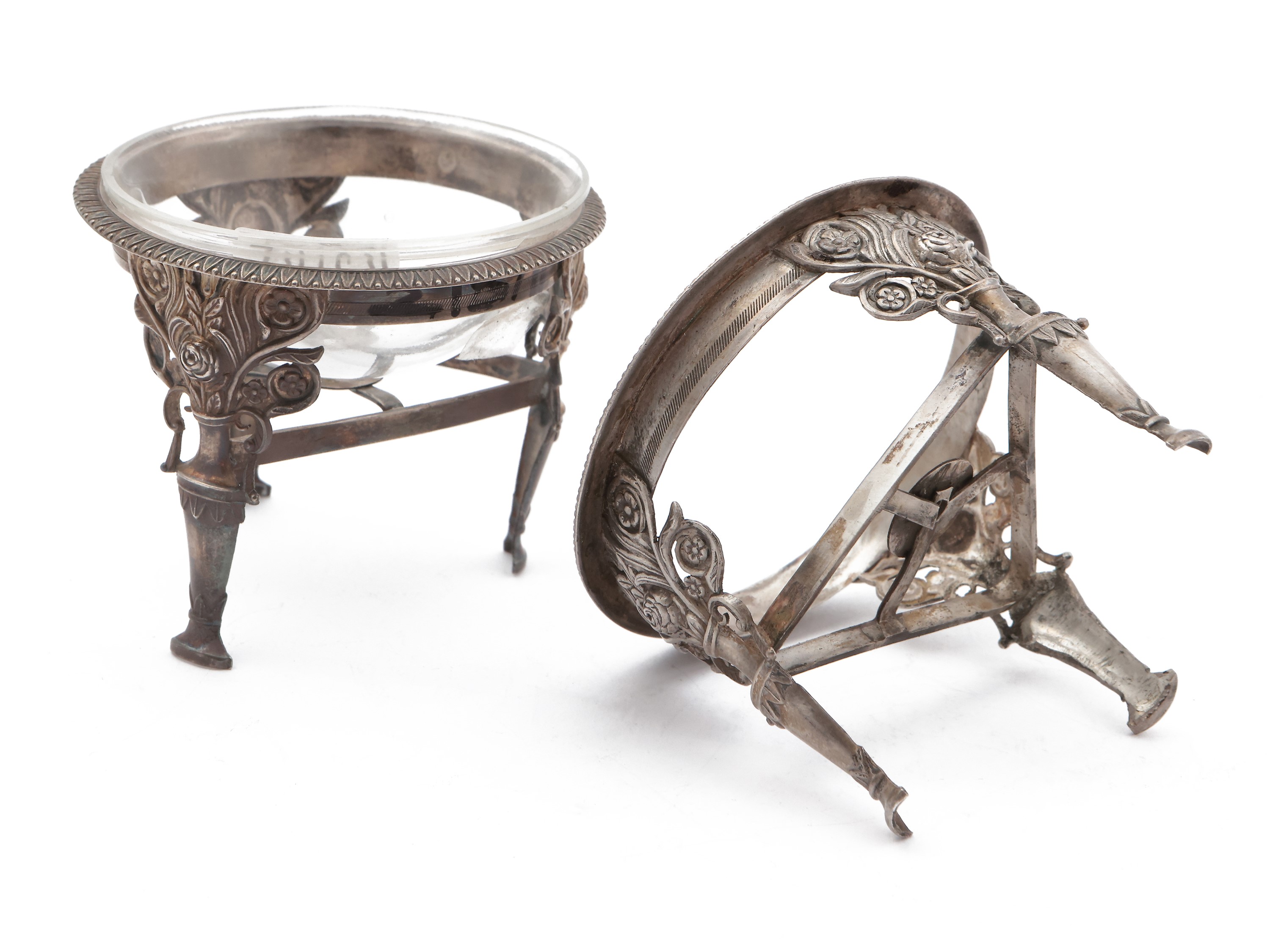 Coppia di saliere in argento