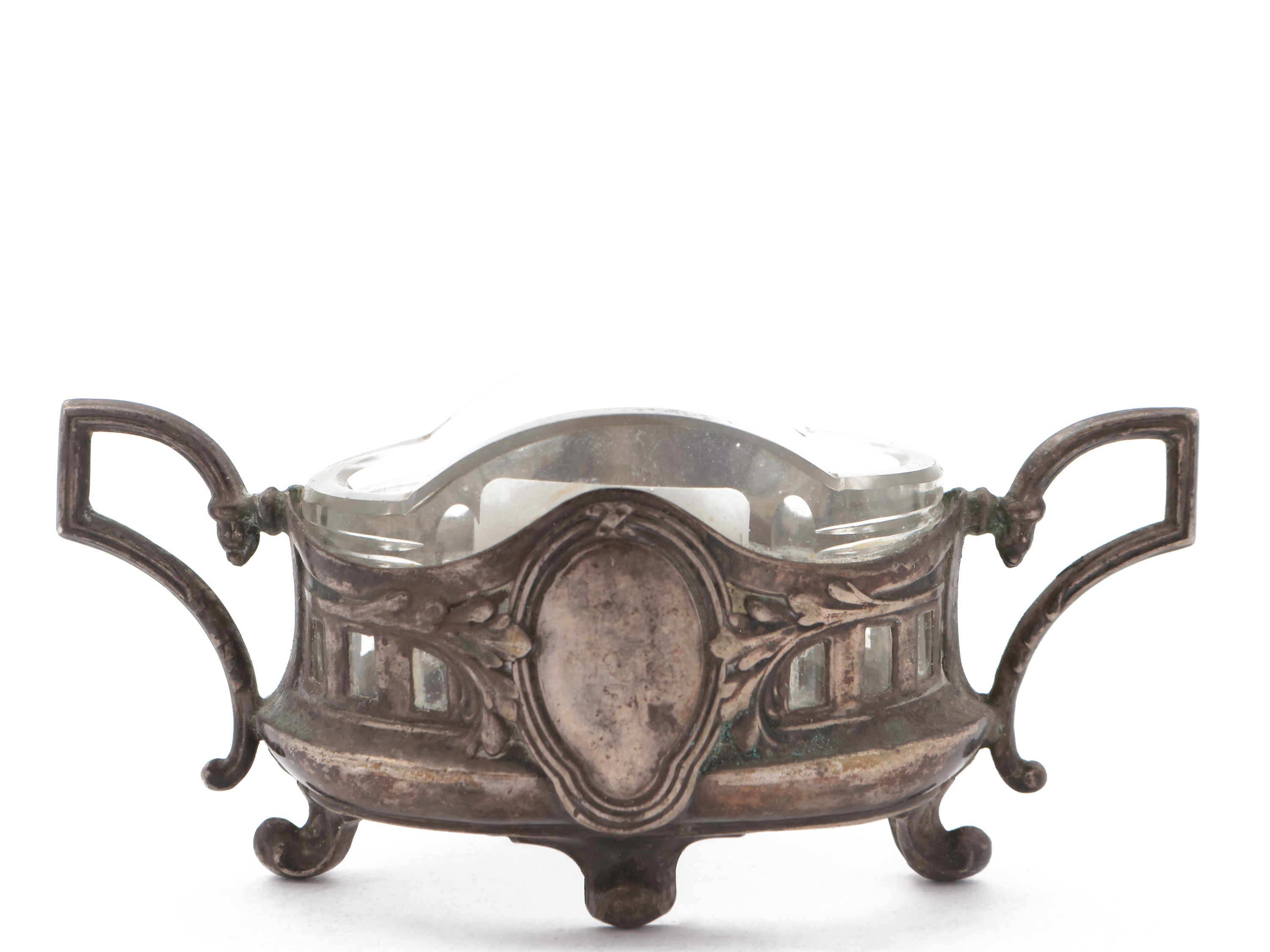 Coppia di saliere in argento, Art Nouveau