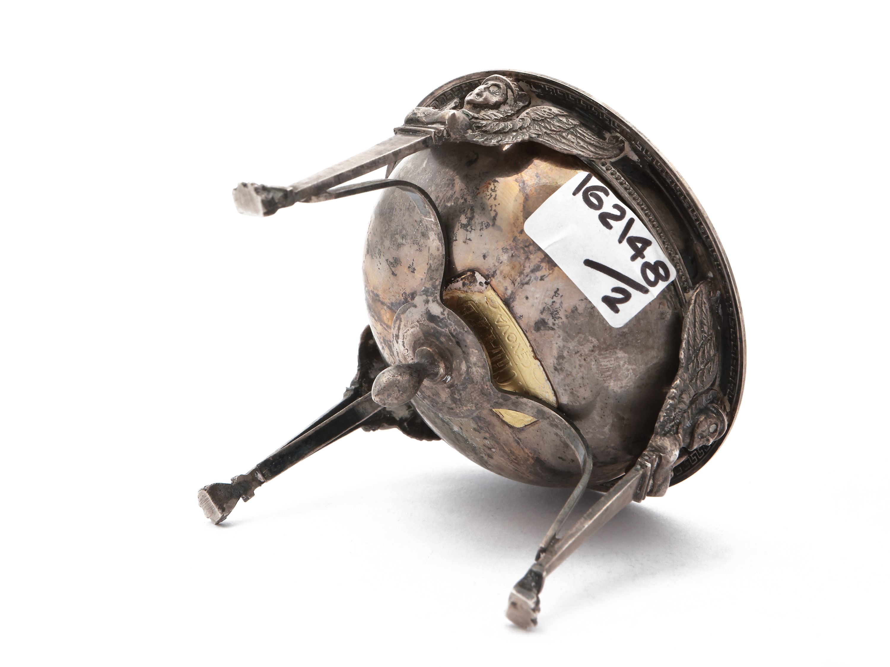 Coppia di saliere 'Retour d'Egipte' in argento