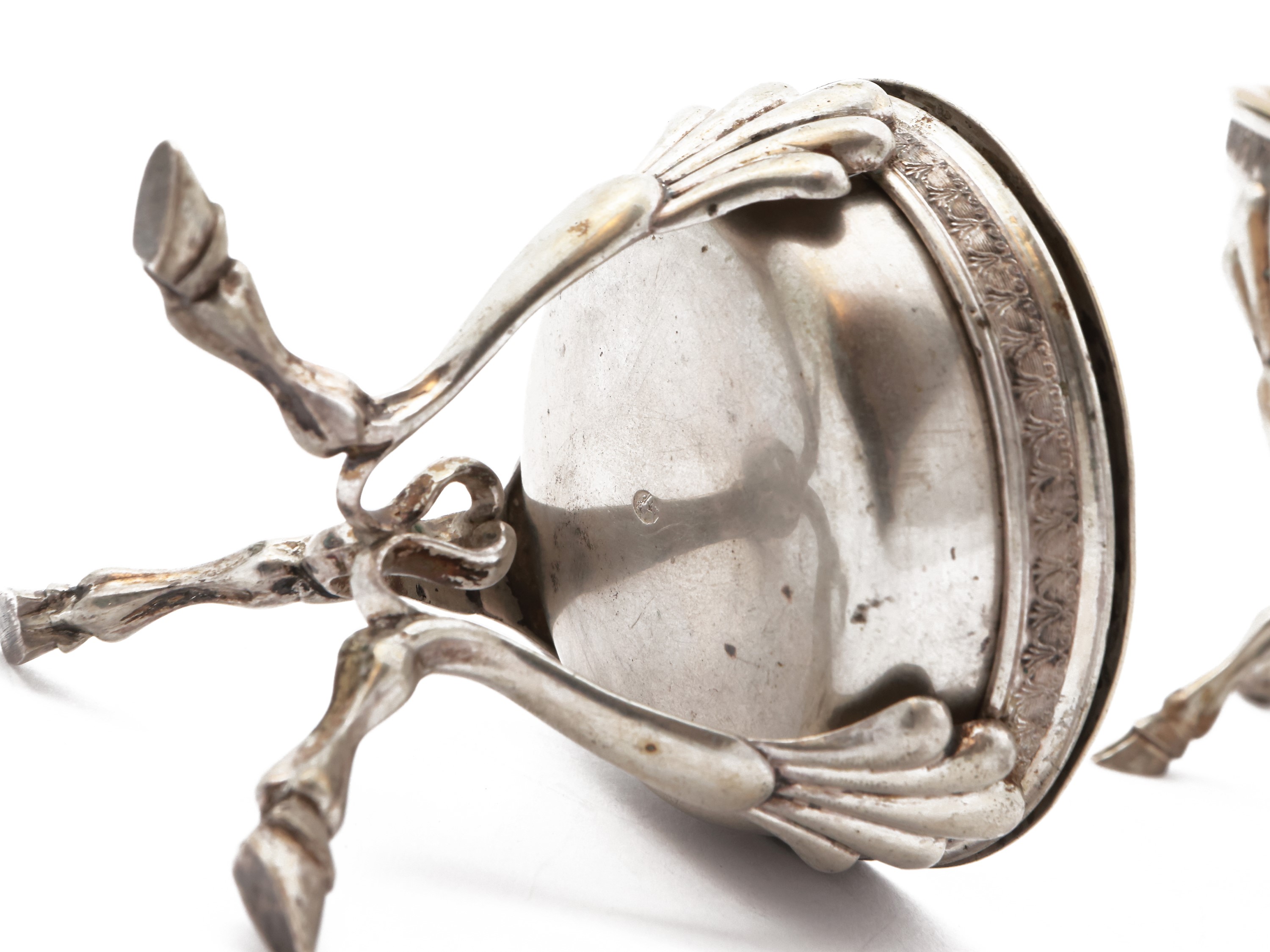 Coppia di saliere in argento