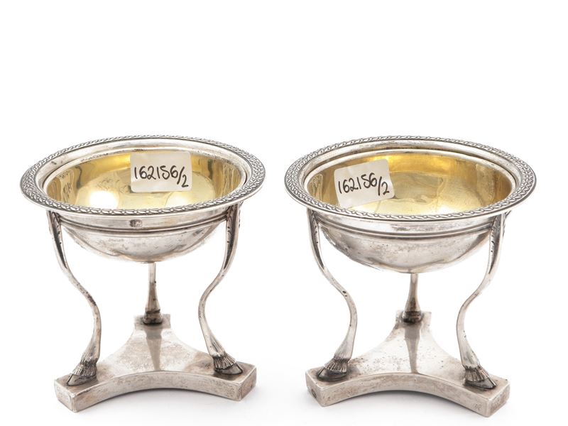 Coppia di Saliere in Argento