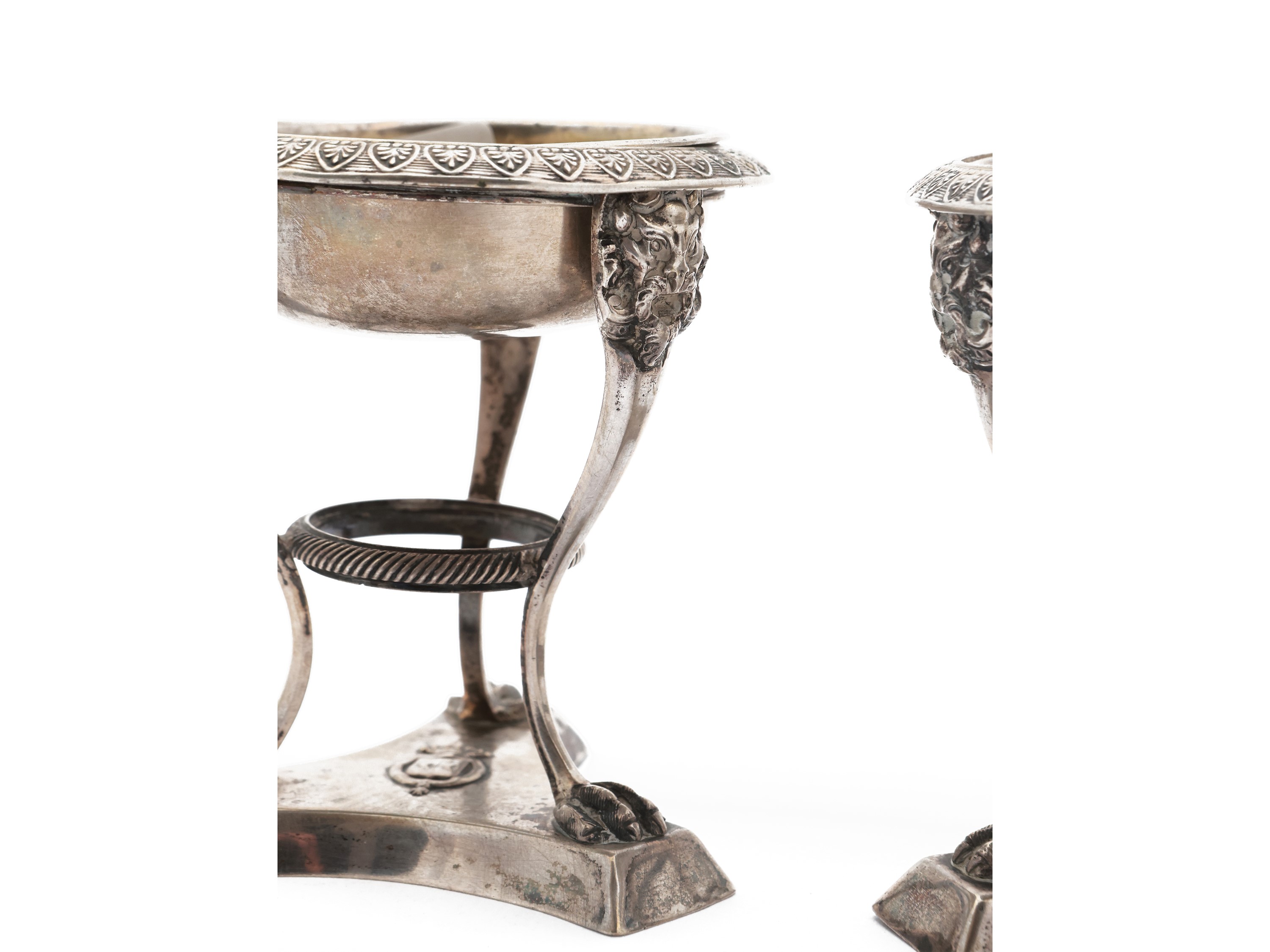 Coppia di saliere in argento